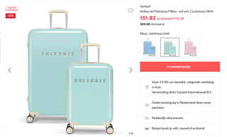 SUITSUIT Kofferset 2 delig - Reiskoffer voor €151,82 bij Wehkamp