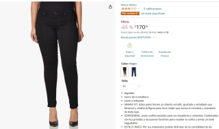 Riders Clásico Jeans Mujer Talla 15 a $171 en Amazon
