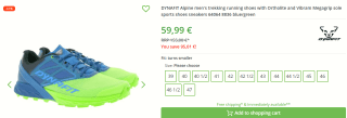 DYNAFIT heren Alpine hardloopschoenen voor €58,79 bij Outlet46