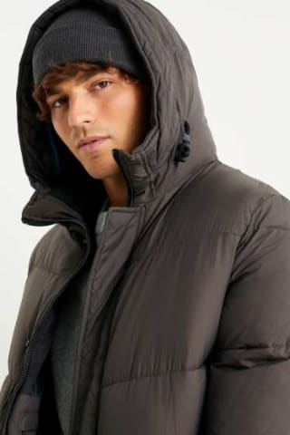 Abrigo acolchado con capucha Premium por solo 34,99€