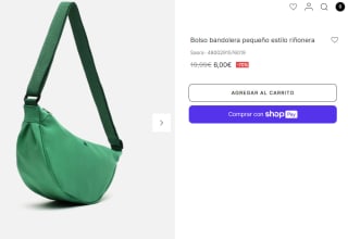 Bolso bandolera pequeño estilo riñonera Saora por 6€