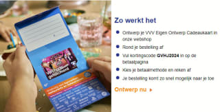 Gratis Eigen Ontwerp Cadeaukaart bij VVV cadeaukaarten