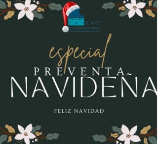 Oferta preventa navideña de Beachscape hasta 34% de descuento