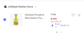 Lifestyle Picadora Manual, Verde, por solo 6,5€