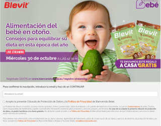 charla: Alimentación del bebé en otoño+2 muestras gratis Blevit cereales
