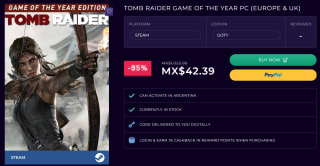 Tomb Raider Game of the Year PC por $42 | CDKey