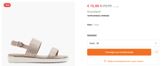 Graceland damessandalen aan €15 bij Van Haren