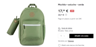 Mochila + estuche Converse por 17.99€