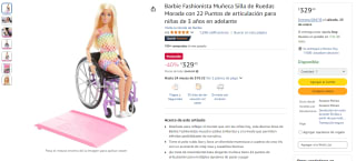 Muñeca Barbie Silla de Ruedas por $329 | Descuento Amazon