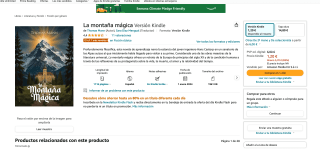 Novela La montaña mágica Versión Kindle por solo 1,20€