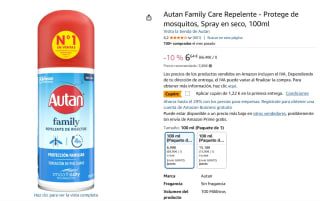 Autan Family Care Repelente - Protege de mosquitos, Spray en seco, 100ml por5,42€