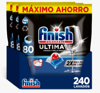 Finish Powerball Ultimate 240 Pastillas Lavavajillas por 28,68€