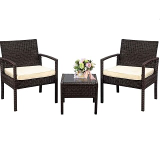 Marca Allinlife Conjunto muebles terraza sillones 3 piezas por 126,99€