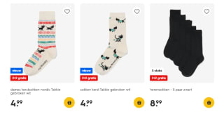 2 + 2 gratis op sokken bij de Hema