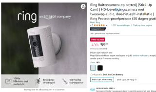 Ring Stick Up Cam Batterij - Beveiligingscamera - voor €59,99 met Amazon Prime