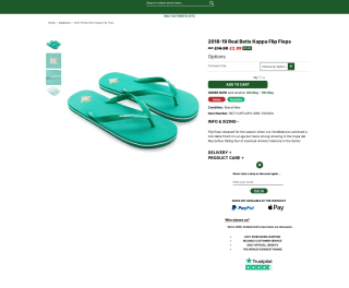 Chanclas Real Betis Kappa 2018-19 a tan solo 3,59€