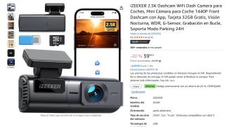 iZEEKER 2.5K Dashcam WiFi Dash Camera para Coches por 29,99€