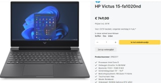 HP Victus Gaming 15-fa1020nd - Laptop voor €749 bij Levix