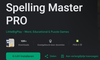 Spelling Master PRO voor Android gratis