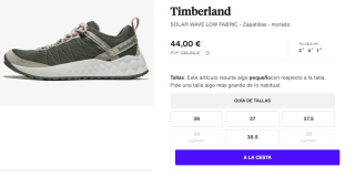 Zapatillas para Mujer Timberland SOLAR WAVE LOW FABRIC por 44€