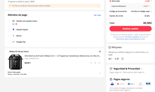 Olla eléctrica de Presión Midea 9 en 1 12 Programas por 65,58€