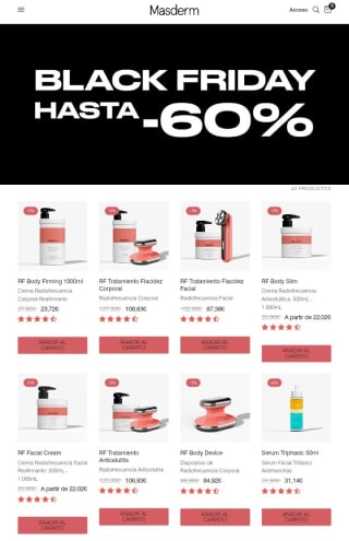 Hasta -60% de Descuento en Masderm.