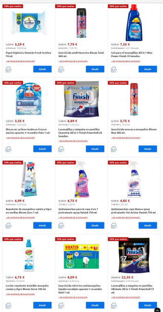 50% que Vuelve en Carrefour.