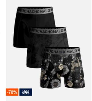 Muchachomalo boxers met tot 70% korting