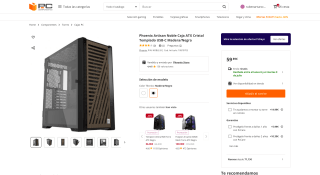 Caja de madera y cristal para PC - Phoenix Artisan Noble por 59,89€