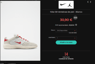 Liquidación 80% descuento Nike calzado y ropa precios de locura
