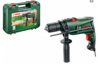 Bosch Home and Garden Taladro percutor eléctrico EasyImpact 600 (600 W, en maletín de transporte), Verde por 36€