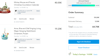 Shopdisney kortingscode voor 20% korting op geselecteerde producten