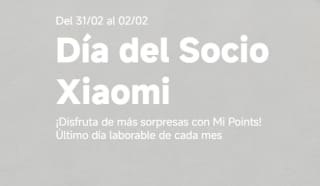 Día del socio hasta 50% descuento y Mi Point gratis en Xiaomi