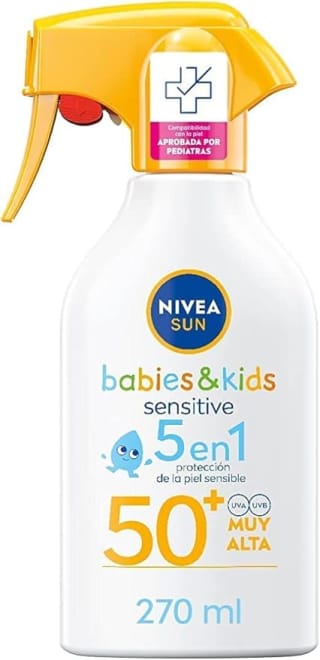 2 unidades NIVEA SUN Babies & Kids Sensitive - Spray FP50+ de 270ml por 18,68€