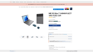Lenovo Yoga Slim 7i Gen 9 Portátil 14 Pulgadas por 899,01€