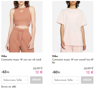 NIKE - Camisetas para ellas por 12€