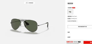 Ray-Ban zonnebril 0RB3558 voor €72,50