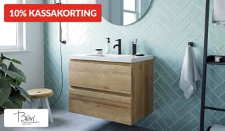 T/m zondag 10% kassakorting op Ben Sanitair bij Saniweb