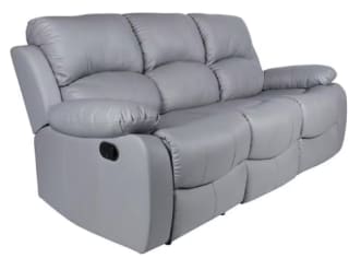 HomeliCanterbury Faux Leather 3-Seater Recliner Sofa - £359.99
