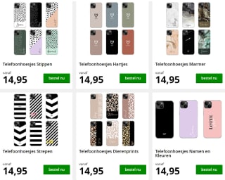 Gratis telefoonhoesje met eigen ontwerp