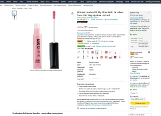 Brillo Rimmel London Oh My Gloss de Labios a tan solo 2,79€