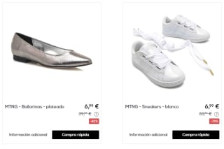 Calzado marca Mustang por tan solo 4,50€