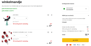 15% korting op bijna alles bij Hema