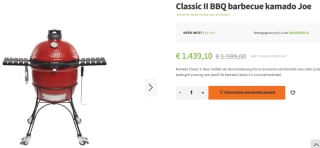 Kamado Joe Classic II barbecue voor €1295,19 bij Warentuin