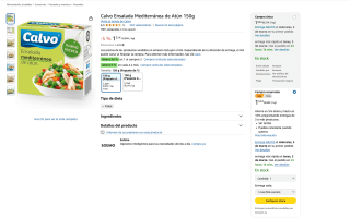 2 Calvo Ensalada Mediterránea de Atún 150g por solo 1,98€