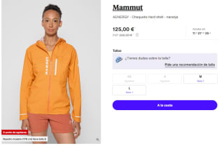Chaqueta para Mujer Mammut AENERGY por 112.5€