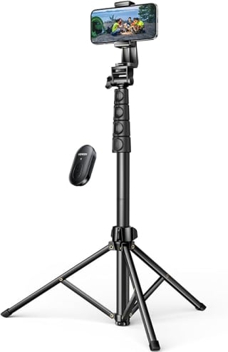 Ugreen 70 inch Phone Tripod with Bluetooth Remote - £14.14