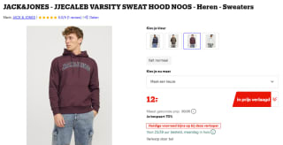 Jack & Jones Jjecaleb herensweater (maat M) voor €12 bij Bol