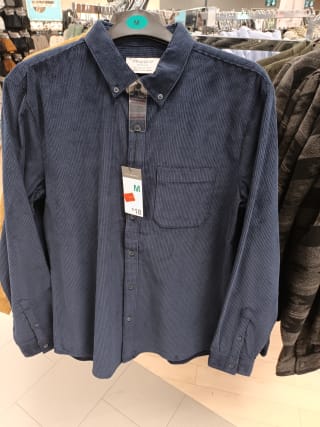Camisa de pana de caballero en Primark a 5€