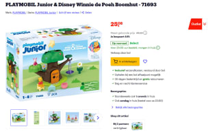 PLAYMOBIL Junior & Disney Winnie de Poeh Boomhut - 71693 voor €25,08 bij Bol.